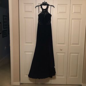 Navy prom dress. Only worn once.